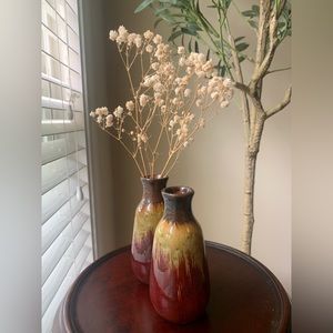 Set of 2 Ceramic Bud Vases
